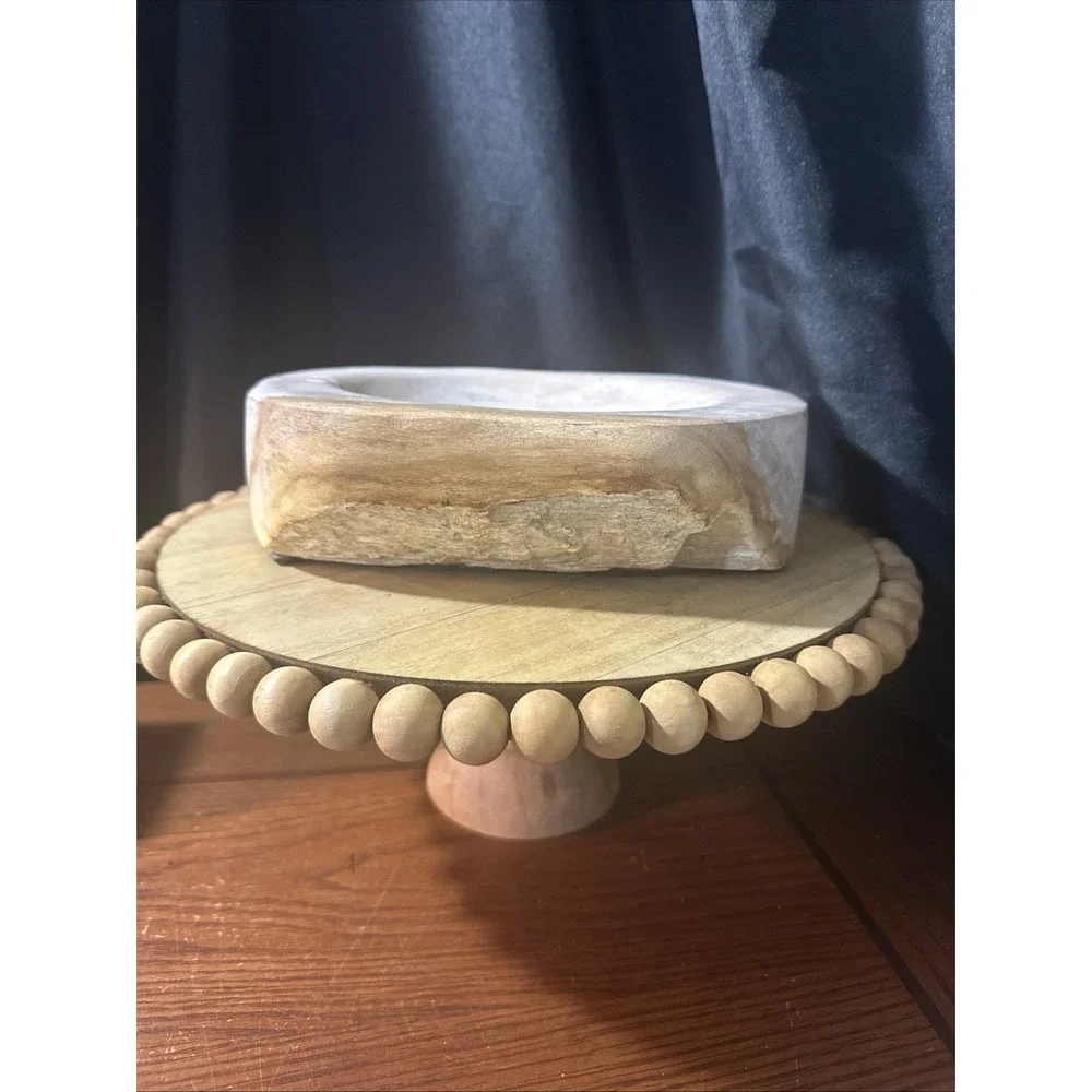 Petrified Wood Bowl Rustic Decor 8.5lbs  Amazing Statement Dish